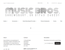Tablet Screenshot of musicbros.co.uk